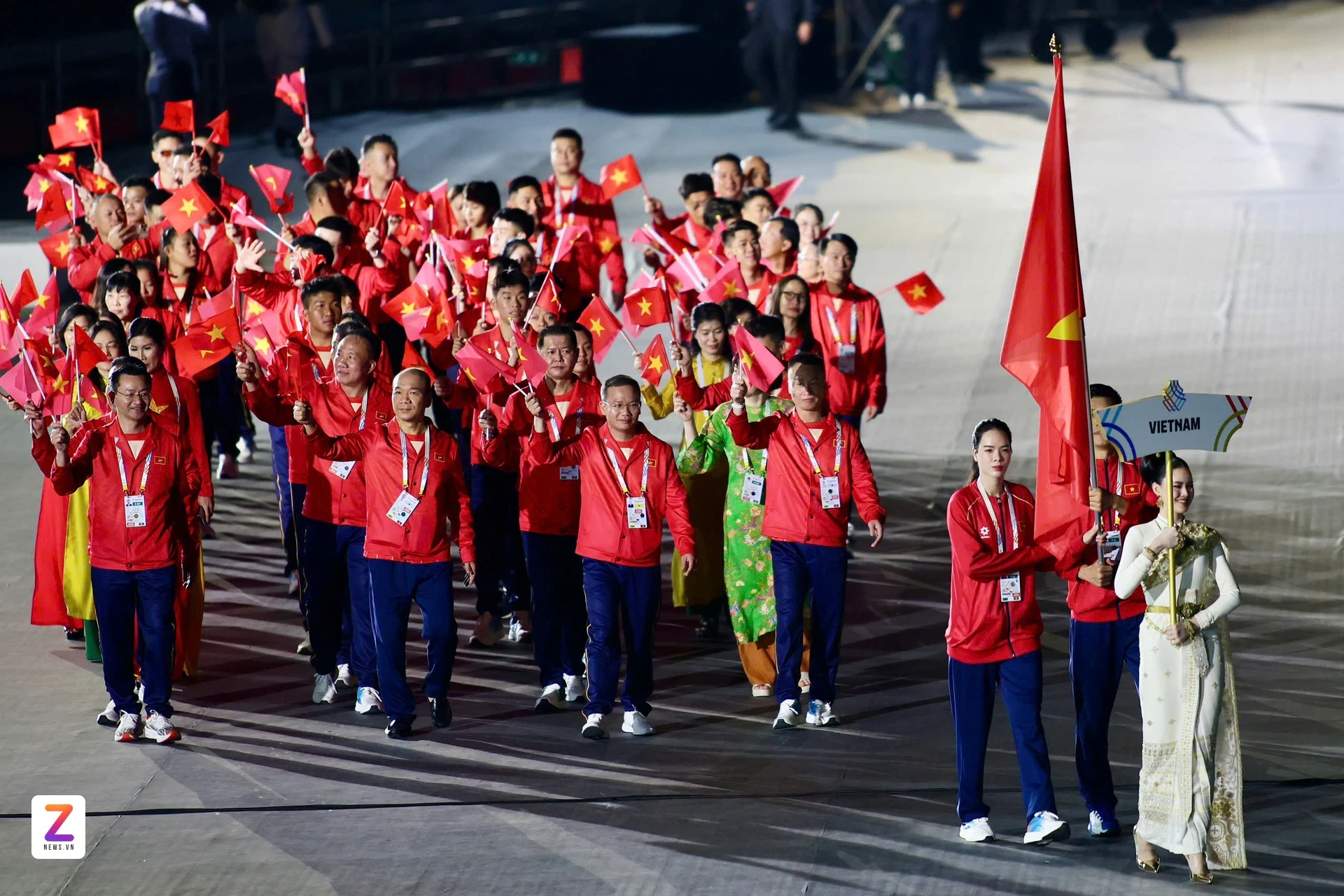 Việt Nam khép lại SEA Games 33 với vị trí thứ 3 toàn đoàn. Ảnh: Quý Lượng.